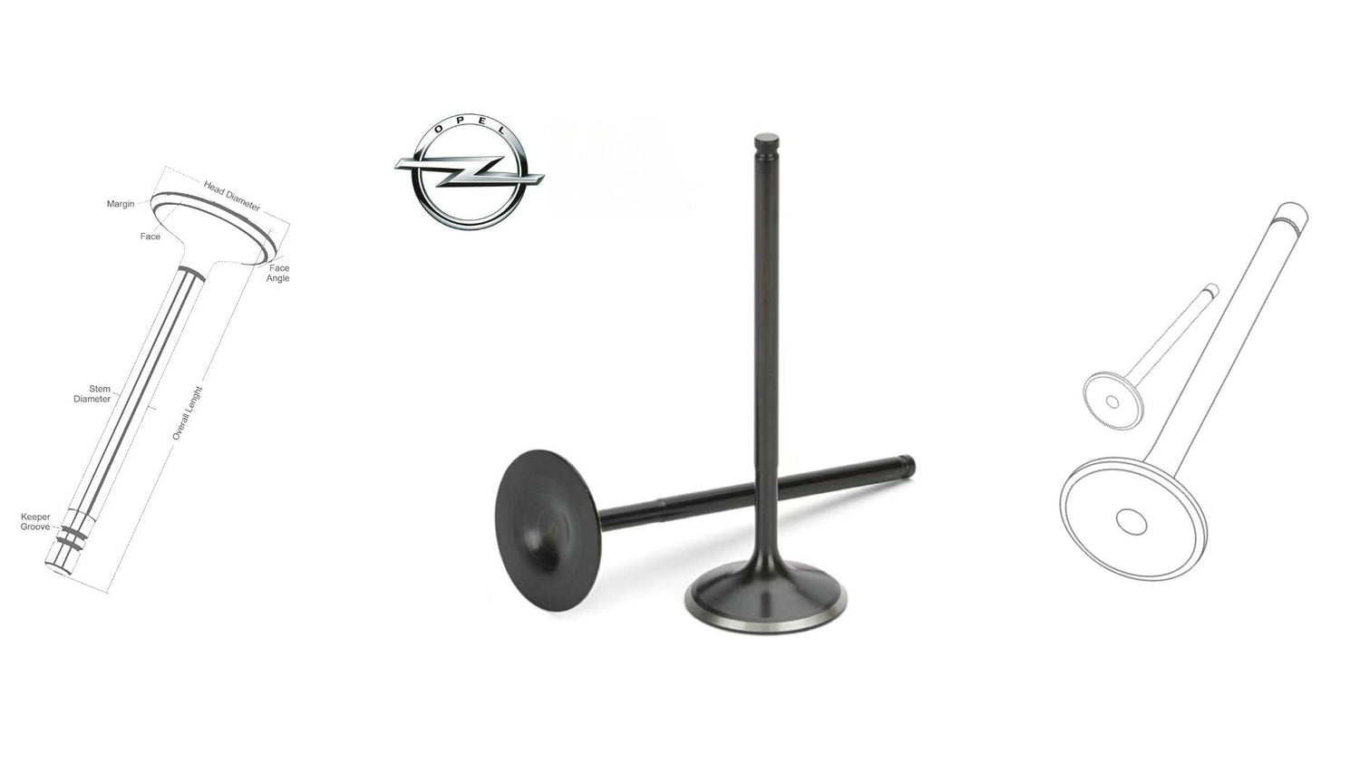 Opel engine valves