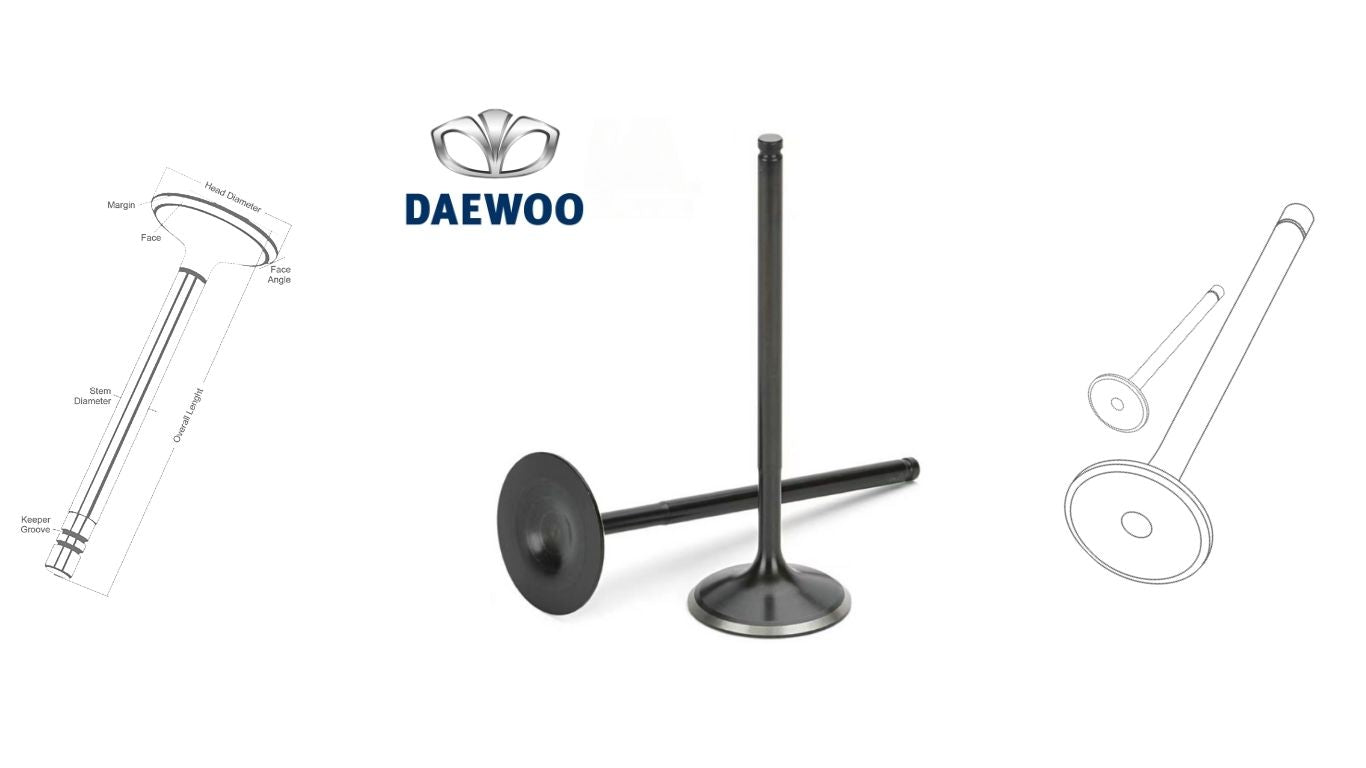 Daewoo engine valves
