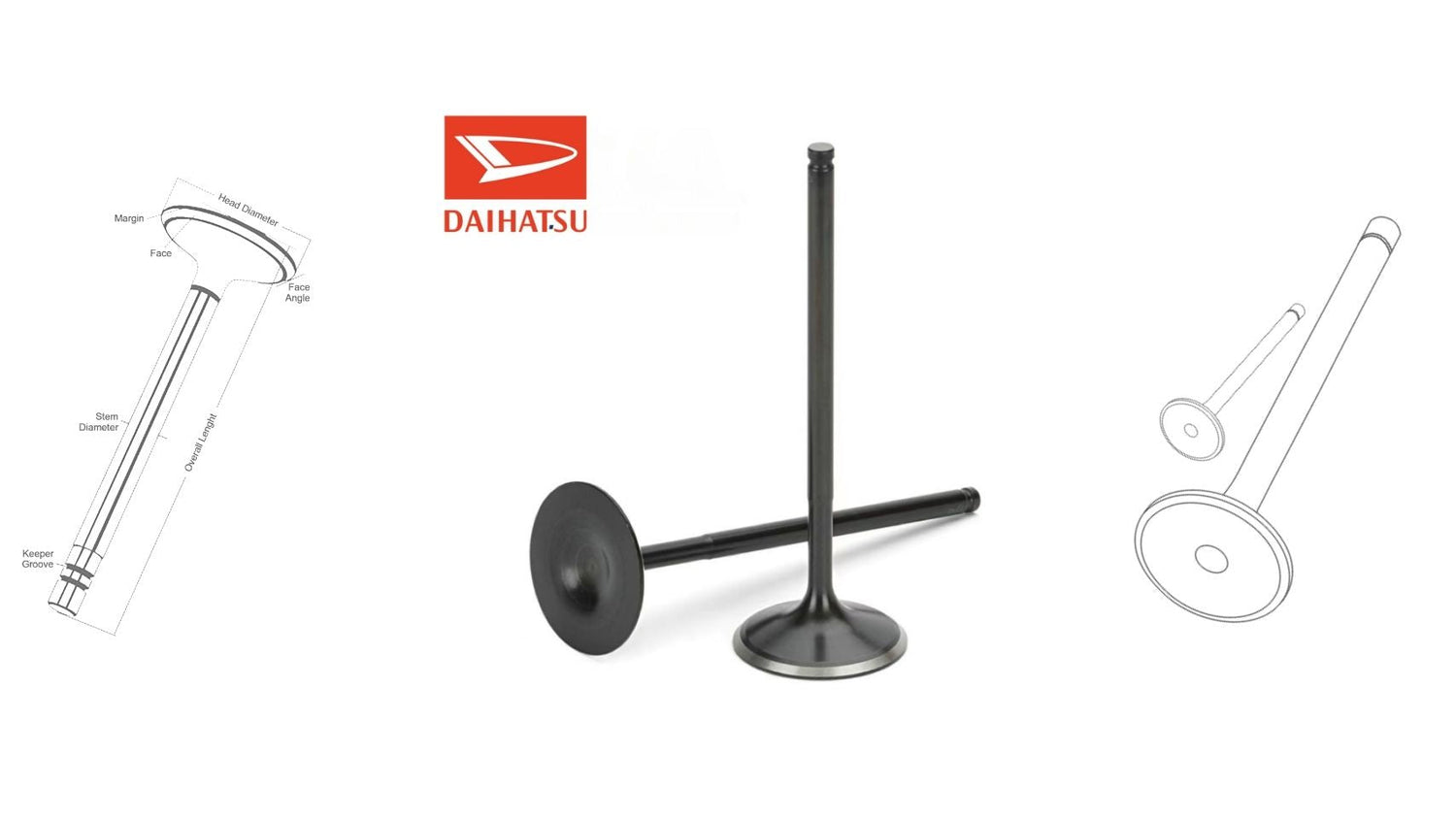Daihatsu engine valves