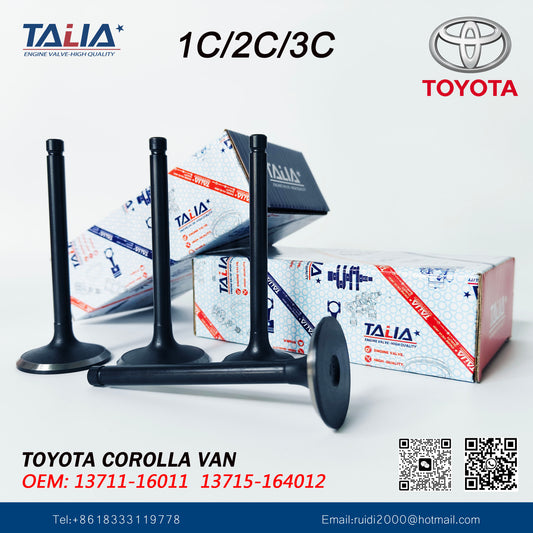 Engine Intake&Exhaust Valve for Toyota 1C 2C 13711-64010 13715-64010 FOR CAMRY CARINA COROLLA LITEACE (8Pcs)